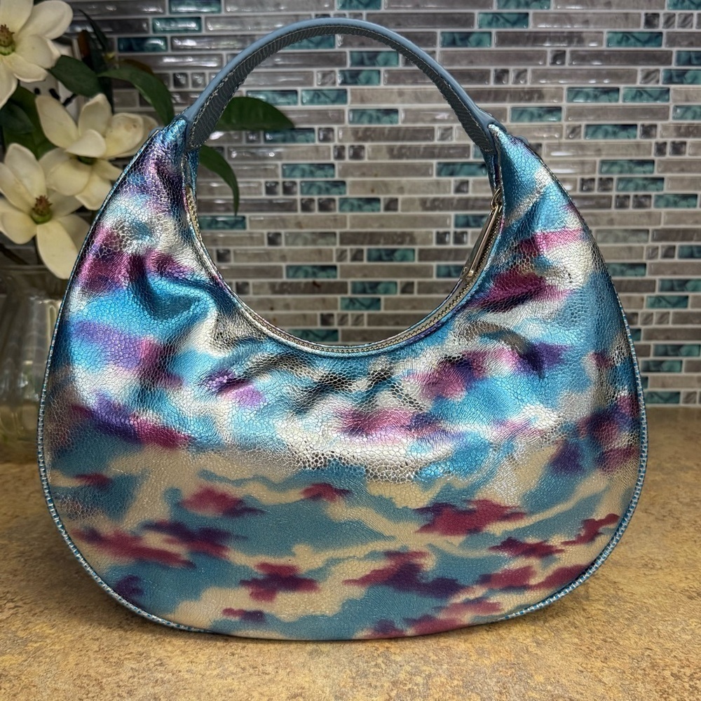 NWT Brahmin Mindy Multi Durango metallic blue purse - Picture 3 of 8